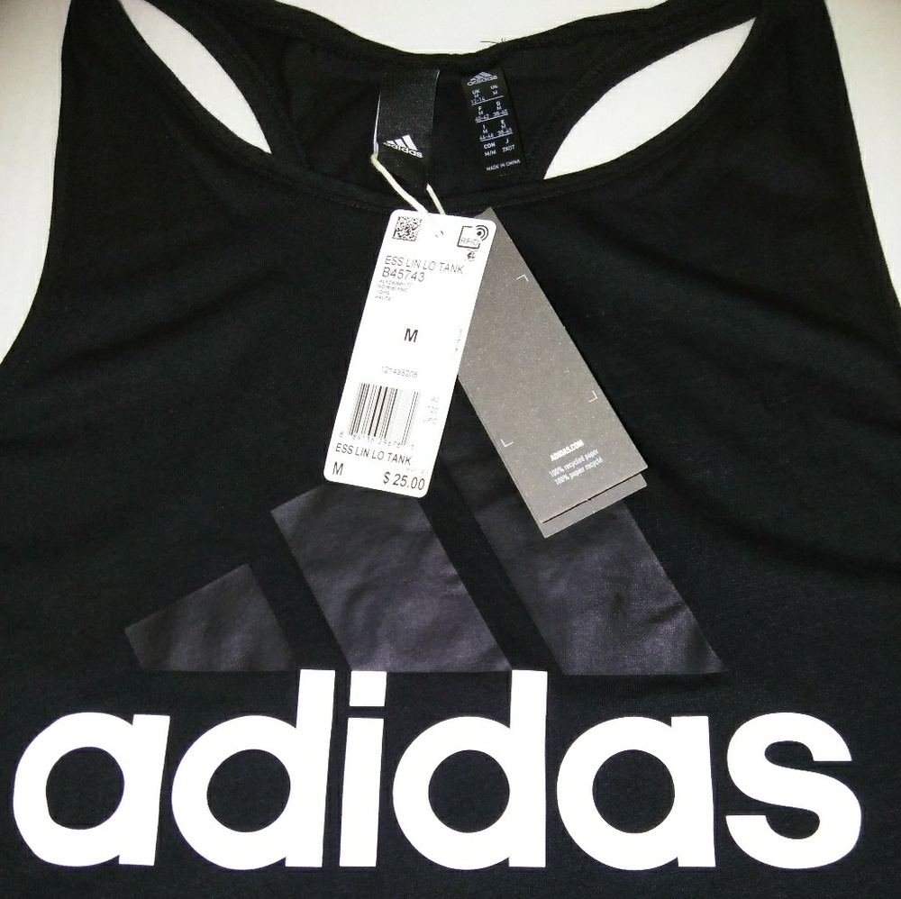 Adidas| Tank Top| Black|NWT|MED - Picture 3 of 4